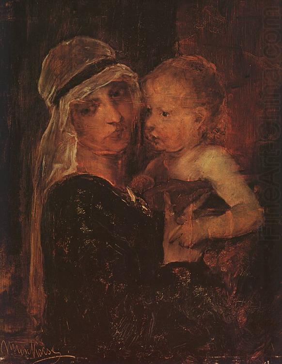 Mihaly Munkacsy Mother and Child china oil painting image